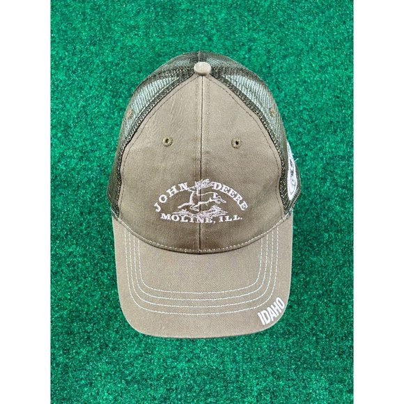 John Deere Moline Idaho Brown/Pink Adjustable Mesh Hat/Cap Womens - Picture 2 of 7